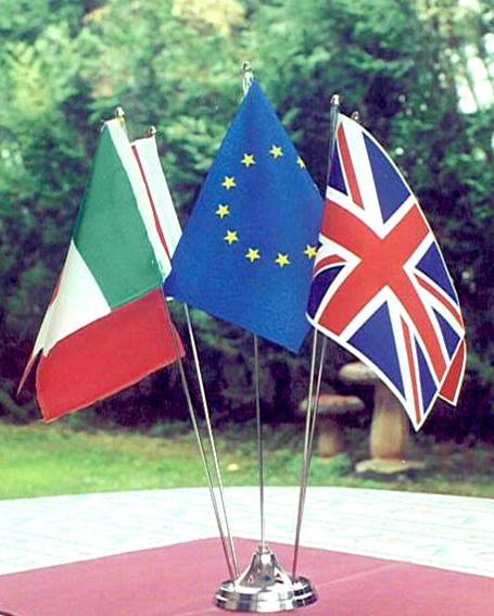 Astine di acciaio cromato per bandierine da scrivania